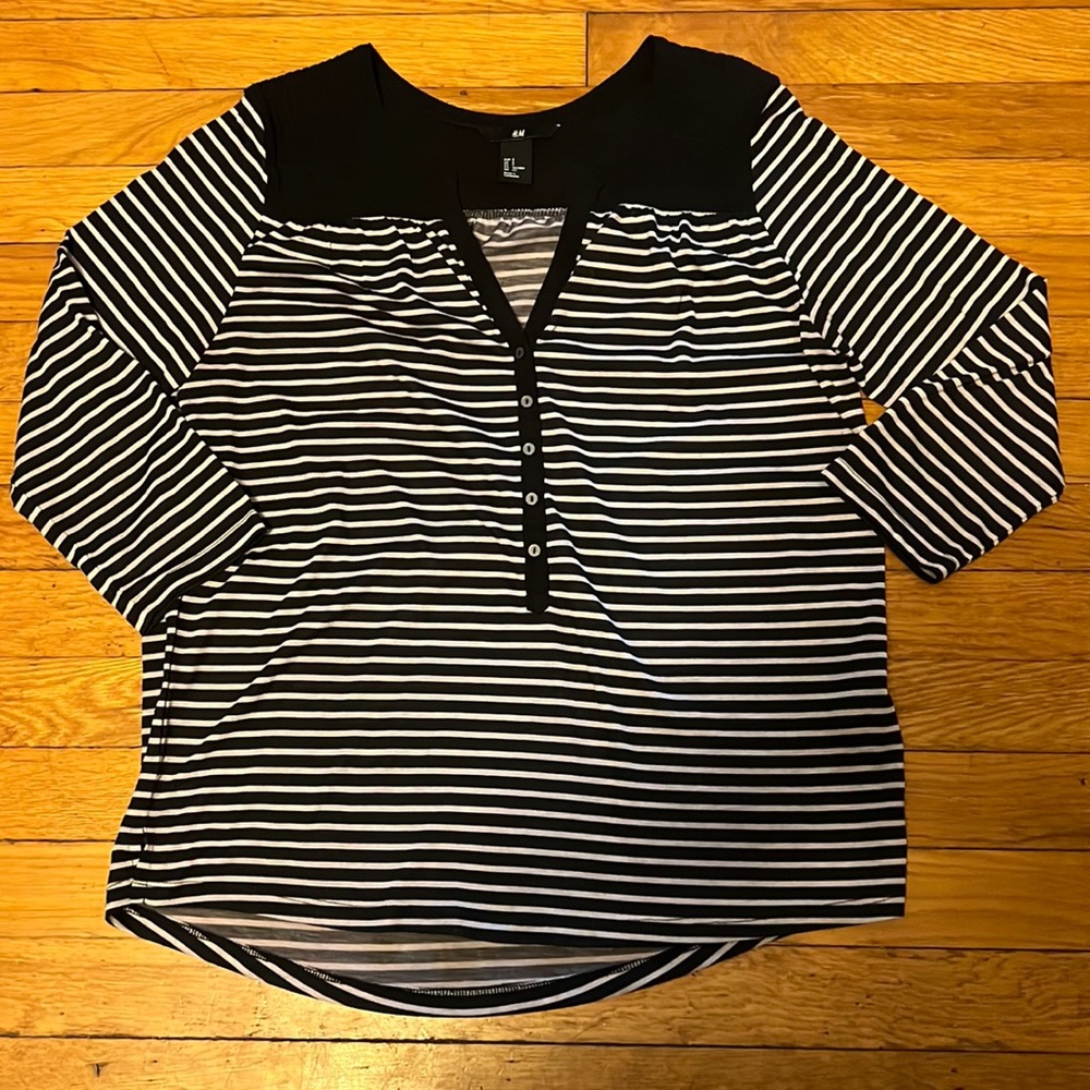 Color block striped top